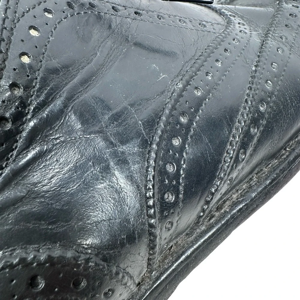 Alden 903 Mens Black Leather Wingtip Oxford Brogue Dress‎ Shoes Size 9 B/D USA